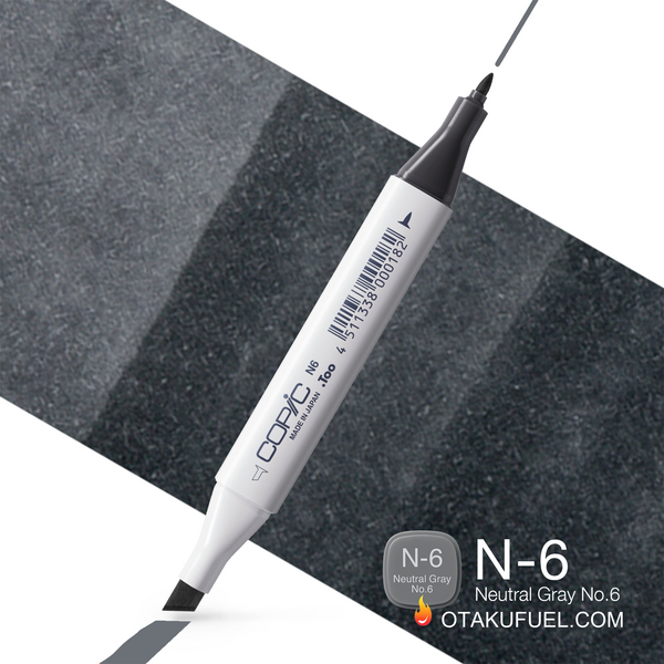 N6-C Neutral Gray No. 6 CLASSIC Copic Marker <inline style="float: right; margin-right: 10px; background-color: rgb(148, 149, 151);">&nbsp;&nbsp;&nbsp;&nbsp;&nbsp;&nbsp; </inline>