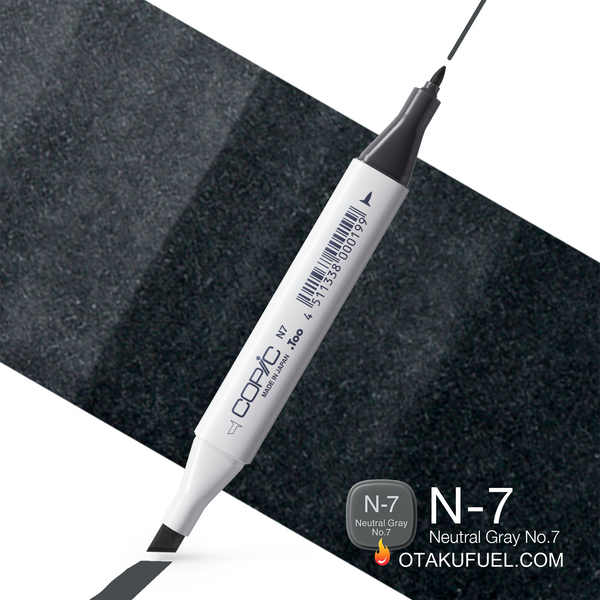 N7-C Neutral Gray No. 7 CLASSIC Copic Marker <inline style="float: right; margin-right: 10px; background-color: rgb(118, 121, 126);">&nbsp;&nbsp;&nbsp;&nbsp;&nbsp;&nbsp; </inline>