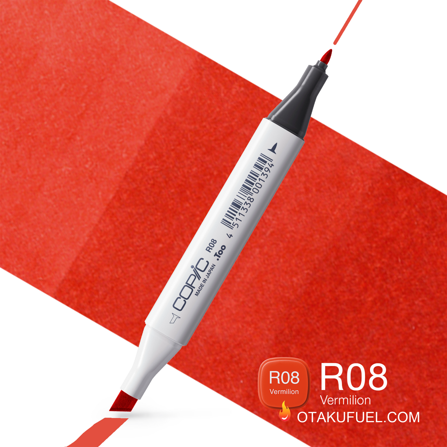 R08-C Vermillion CLASSIC Copic Marker <inline style="float: right; margin-right: 10px; background-color: rgb(224, 97, 83);">&nbsp;&nbsp;&nbsp;&nbsp;&nbsp;&nbsp; </inline>