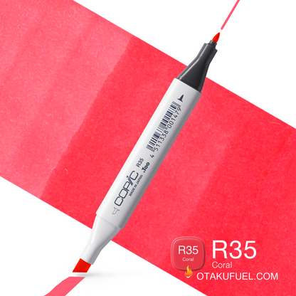 R35-C Coral CLASSIC Copic Marker <inline style="float: right; margin-right: 10px; background-color: rgb(242, 113, 133);">&nbsp;&nbsp;&nbsp;&nbsp;&nbsp;&nbsp; </inline>