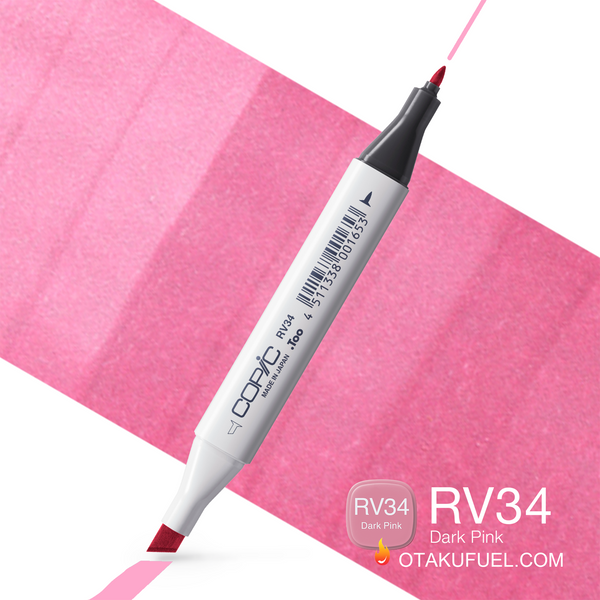 RV34-C Dark Pink CLASSIC Copic Marker <inline style="float: right; margin-right: 10px; background-color: rgb(249, 175, 174);">&nbsp;&nbsp;&nbsp;&nbsp;&nbsp;&nbsp; </inline>