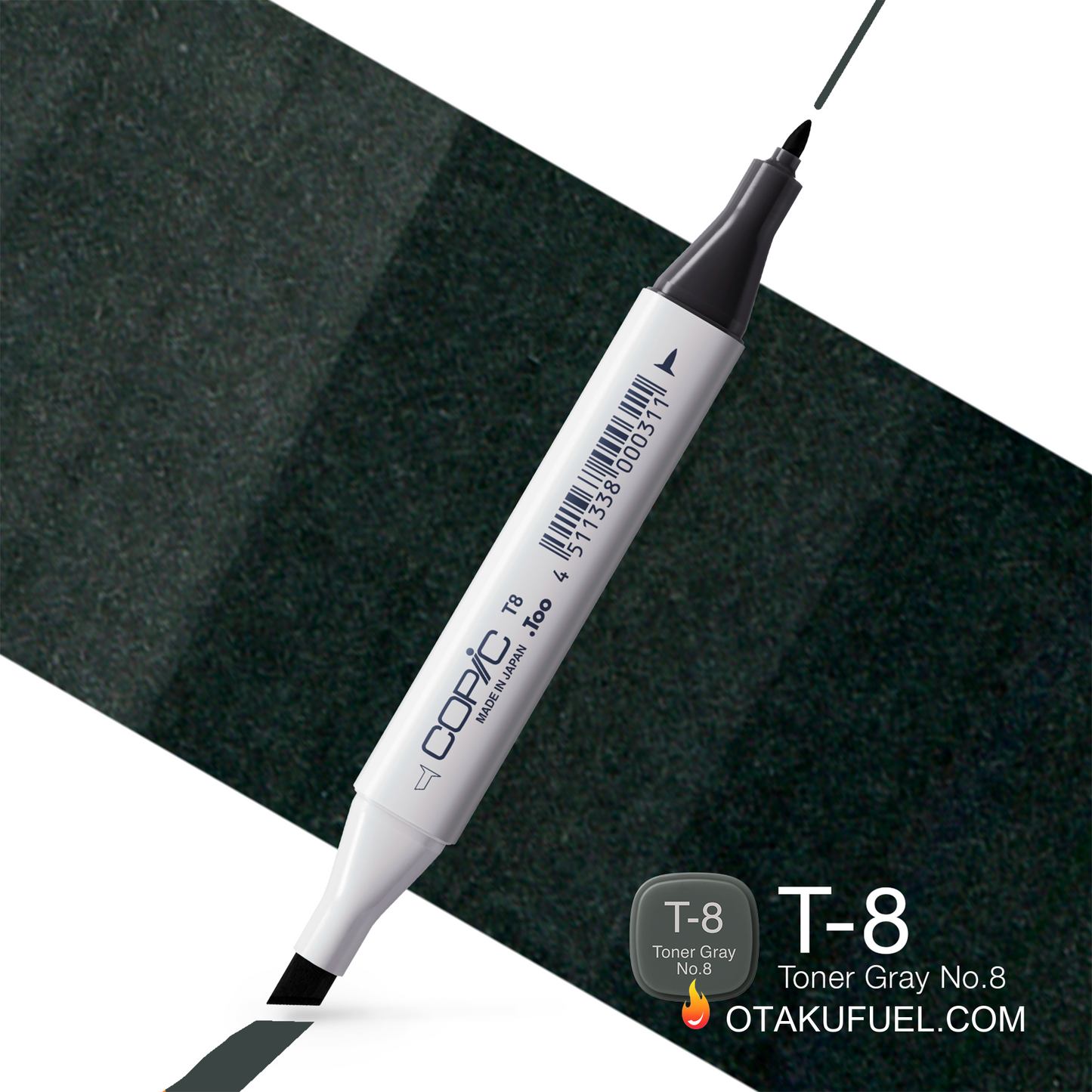 T8-C Toner Gray No. 8 CLASSIC Copic Marker <inline style="float: right; margin-right: 10px; background-color: rgb(99, 98, 96);">&nbsp;&nbsp;&nbsp;&nbsp;&nbsp;&nbsp; </inline>