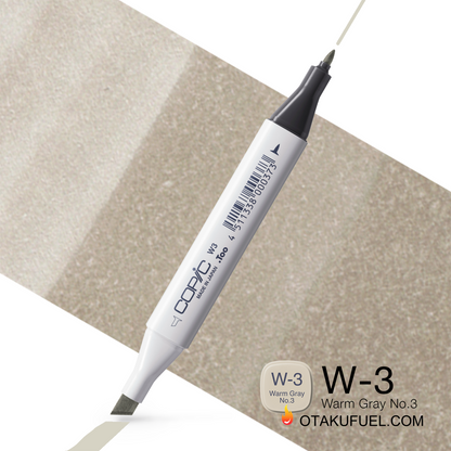 W3-C Warm Gray No. 3 CLASSIC Copic Marker <inline style="float: right; margin-right: 10px; background-color: rgb(209, 208, 203);">&nbsp;&nbsp;&nbsp;&nbsp;&nbsp;&nbsp; </inline>