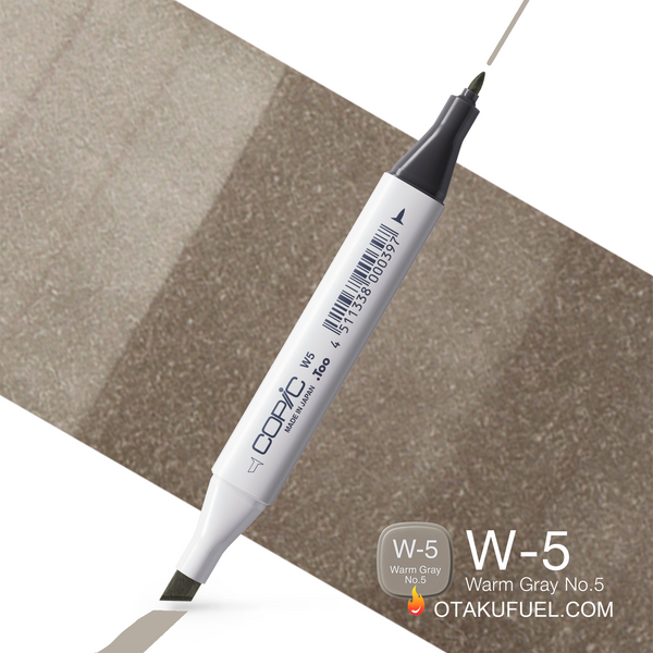 W5-C Warm Gray No. 5 CLASSIC Copic Marker <inline style="float: right; margin-right: 10px; background-color: rgb(167, 166, 161);">&nbsp;&nbsp;&nbsp;&nbsp;&nbsp;&nbsp; </inline>
