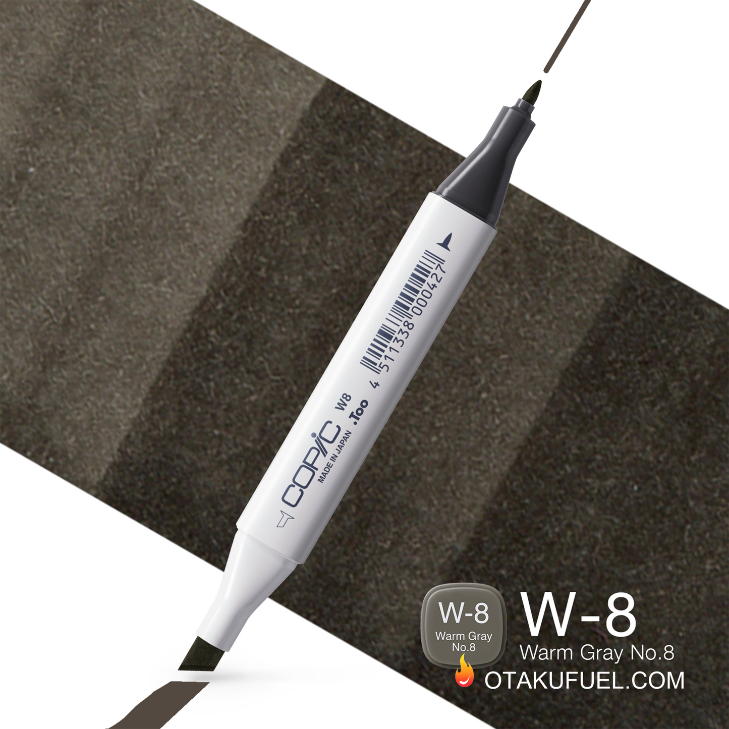 W8-C Warm Gray No. 8 CLASSIC Copic Marker <inline style="float: right; margin-right: 10px; background-color: rgb(98, 100, 95);">&nbsp;&nbsp;&nbsp;&nbsp;&nbsp;&nbsp; </inline>