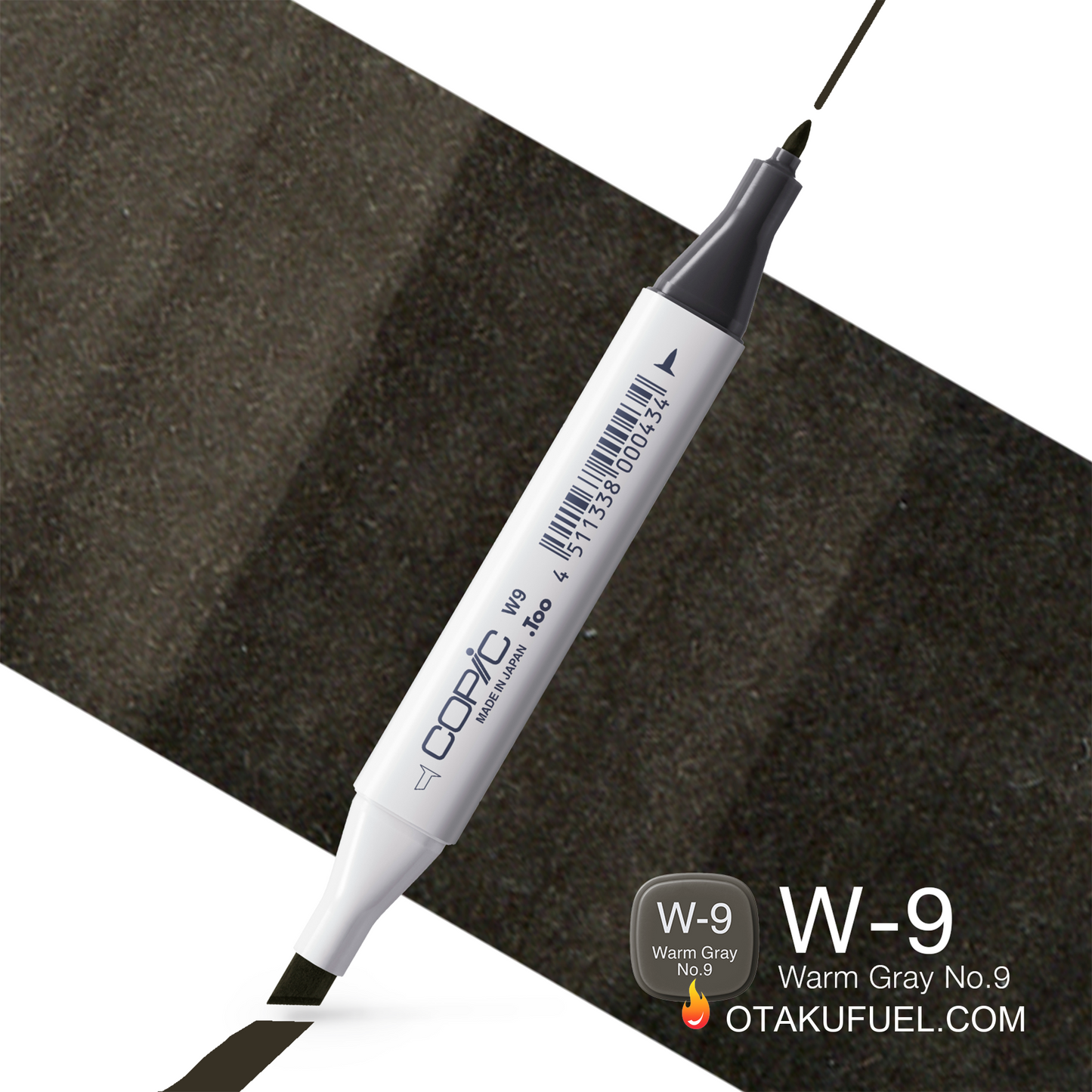 W9-C Warm Gray No. 9 CLASSIC Copic Marker <inline style="float: right; margin-right: 10px; background-color: rgb(77, 78, 73);">&nbsp;&nbsp;&nbsp;&nbsp;&nbsp;&nbsp; </inline>