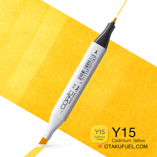Y15-C Cadmium Yellow CLASSIC Copic Marker <inline style="float: right; margin-right: 10px; background-color: rgb(255,230,111);">&nbsp;&nbsp;&nbsp;&nbsp;&nbsp;&nbsp; </inline>