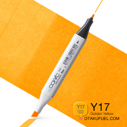 Y17-C Golden Yellow CLASSIC Copic Marker <inline style="float: right; margin-right: 10px; background-color: rgb(254,225,85);">&nbsp;&nbsp;&nbsp;&nbsp;&nbsp;&nbsp; </inline>