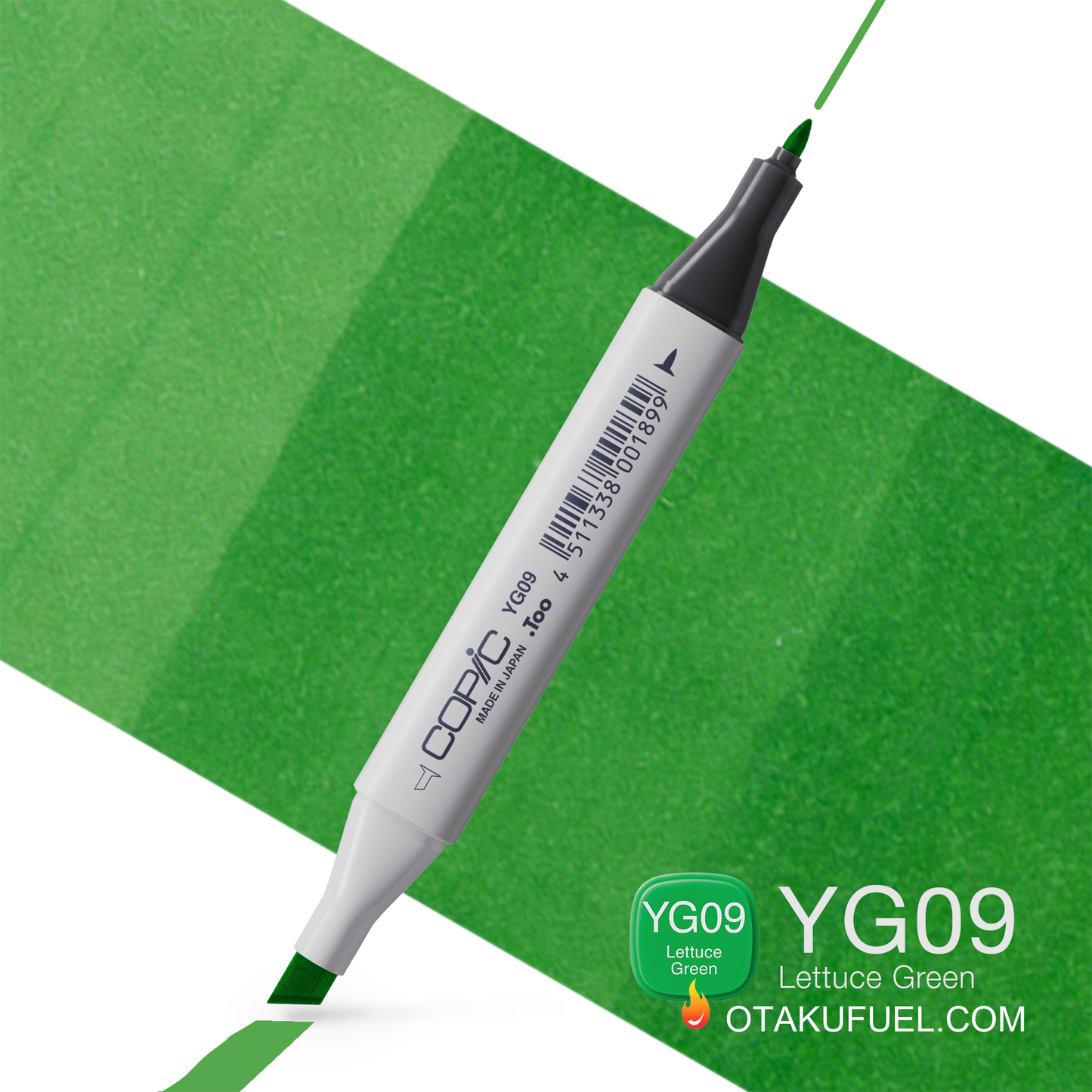 YG09-C Lettuce Green CLASSIC Copic Marker <inline style="float: right; margin-right: 10px; background-color: rgb(118, 188, 100);">&nbsp;&nbsp;&nbsp;&nbsp;&nbsp;&nbsp; </inline>