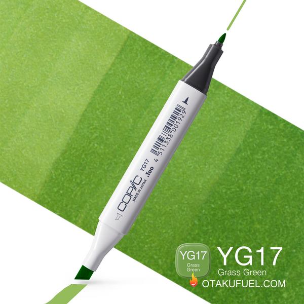 YG17-C Grass Green CLASSIC Copic Marker <inline style="float: right; margin-right: 10px; background-color: rgb(105, 182, 88);">&nbsp;&nbsp;&nbsp;&nbsp;&nbsp;&nbsp; </inline>