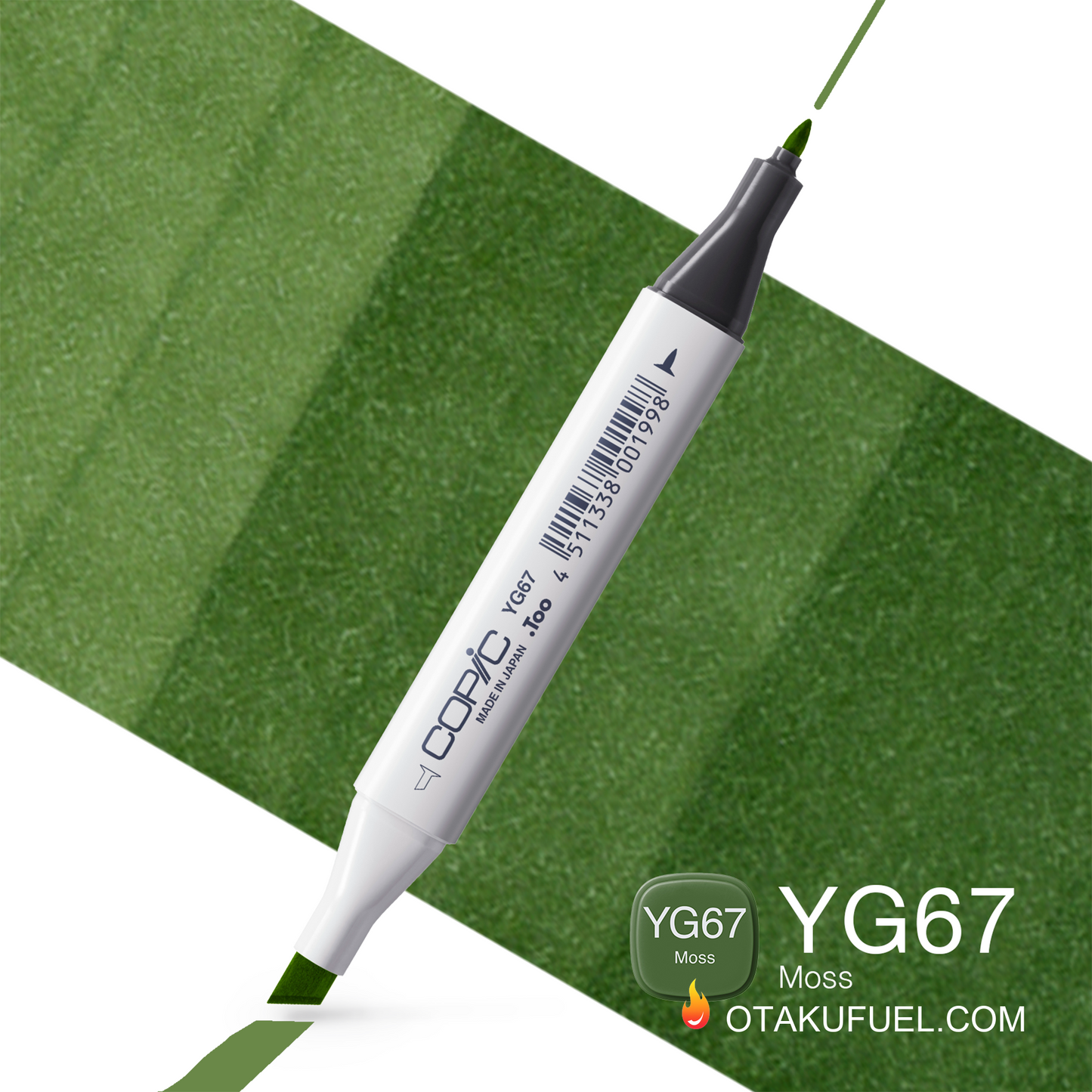 YG67-C Copic CLASSIC Marker Moss <inline style="float: right; margin-right: 10px; background-color: rgb(129, 191, 140);">&nbsp;&nbsp;&nbsp;&nbsp;&nbsp;&nbsp; </inline>