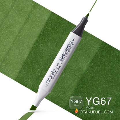 YG67-C Copic CLASSIC Marker Moss <inline style="float: right; margin-right: 10px; background-color: rgb(129, 191, 140);">&nbsp;&nbsp;&nbsp;&nbsp;&nbsp;&nbsp; </inline>