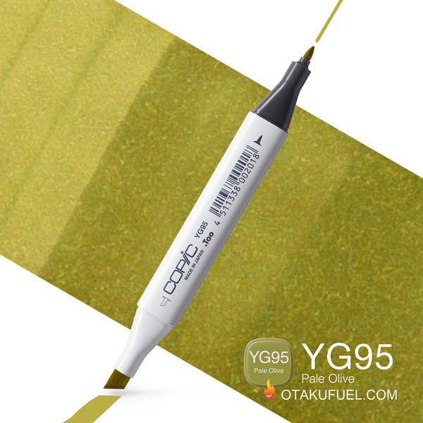 YG95-C Copic CLASSIC Marker Pale Olive <inline style="float: right; margin-right: 10px; background-color: rgb(95, 126, 58);">&nbsp;&nbsp;&nbsp;&nbsp;&nbsp;&nbsp; </inline>