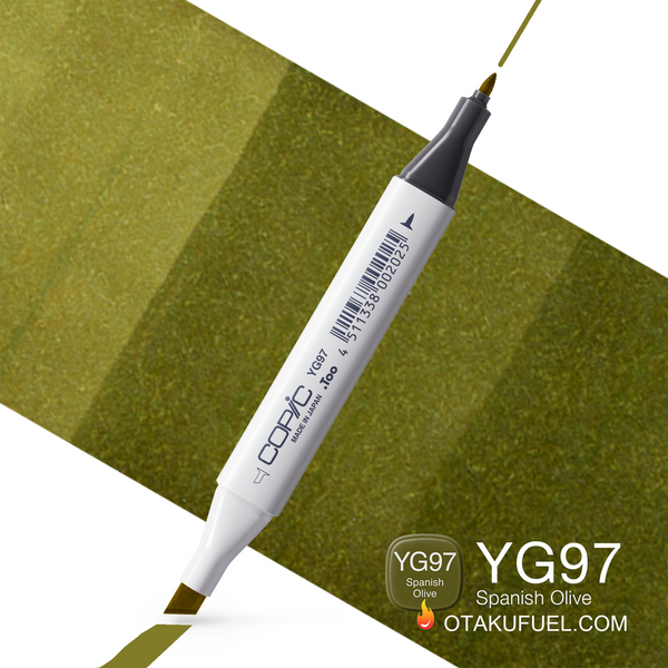 YG97-C Spanish Olive CLASSIC Copic Marker <inline style="float: right; margin-right: 10px; background-color: rgb(95, 126, 58);">&nbsp;&nbsp;&nbsp;&nbsp;&nbsp;&nbsp; </inline>