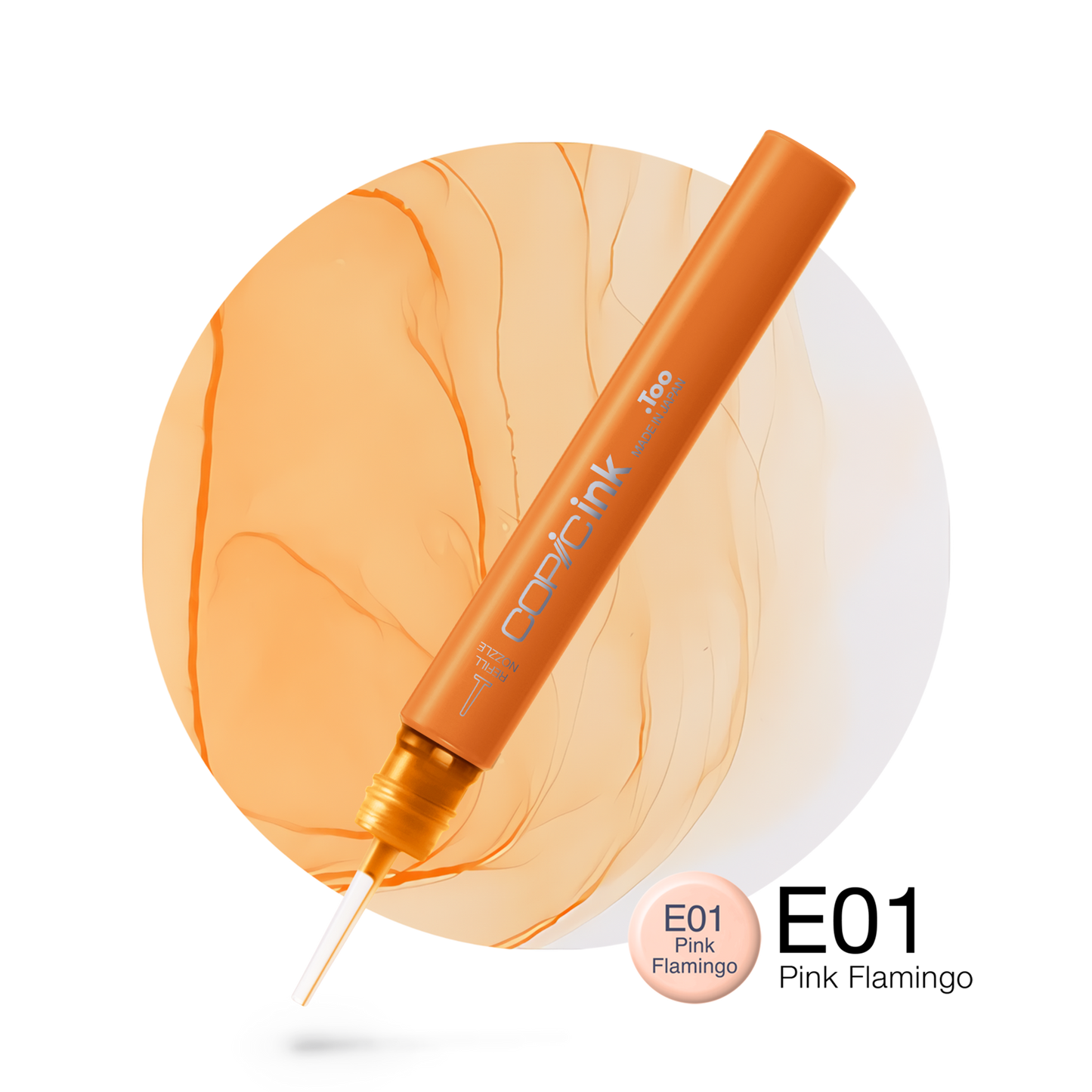 Copic Ink Refill E01 Pink Flamingo <inline style="float: right; margin-right: 10px; background-color: rgb(253, 236, 221);">&nbsp;&nbsp;&nbsp;&nbsp;&nbsp;&nbsp; </inline>