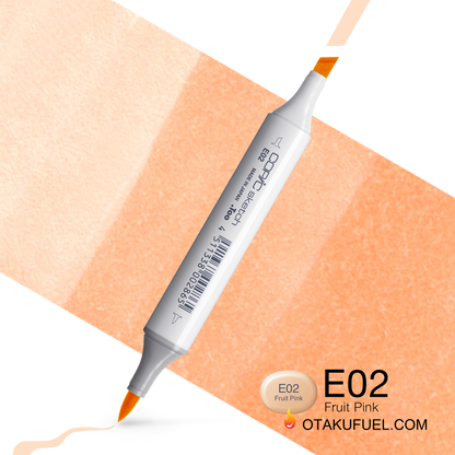 Copic Sketch E02 Fruit Pink Marker <inline style="float: right; margin-right: 10px; background-color: rgb(253, 235, 223);">&nbsp;&nbsp;&nbsp;&nbsp;&nbsp;&nbsp; </inline>