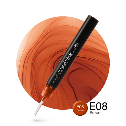 Copic Ink Refill E08 Brown <inline style="float: right; margin-right: 10px; background-color: rgb(202, 103, 84);">&nbsp;&nbsp;&nbsp;&nbsp;&nbsp;&nbsp; </inline>
