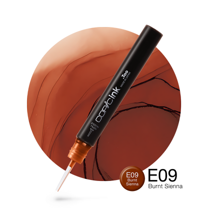Copic Ink Refill E09 Burnt Sienna <inline style="float: right; margin-right: 10px; background-color: rgb(217,105,80);">&nbsp;&nbsp;&nbsp;&nbsp;&nbsp;&nbsp; </inline>