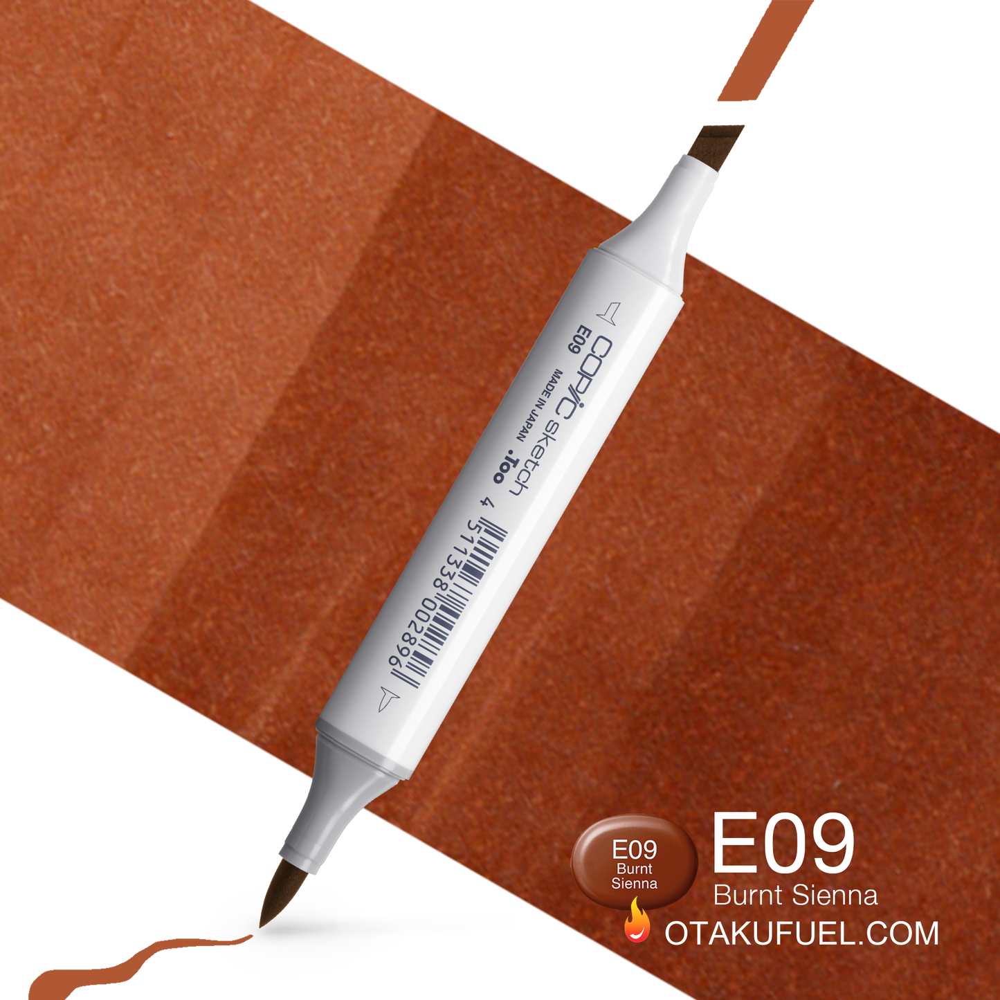 Copic Sketch E09 Burnt Sienna Marker <inline style="float: right; margin-right: 10px; background-color: rgb(202, 103, 84);">&nbsp;&nbsp;&nbsp;&nbsp;&nbsp;&nbsp; </inline>
