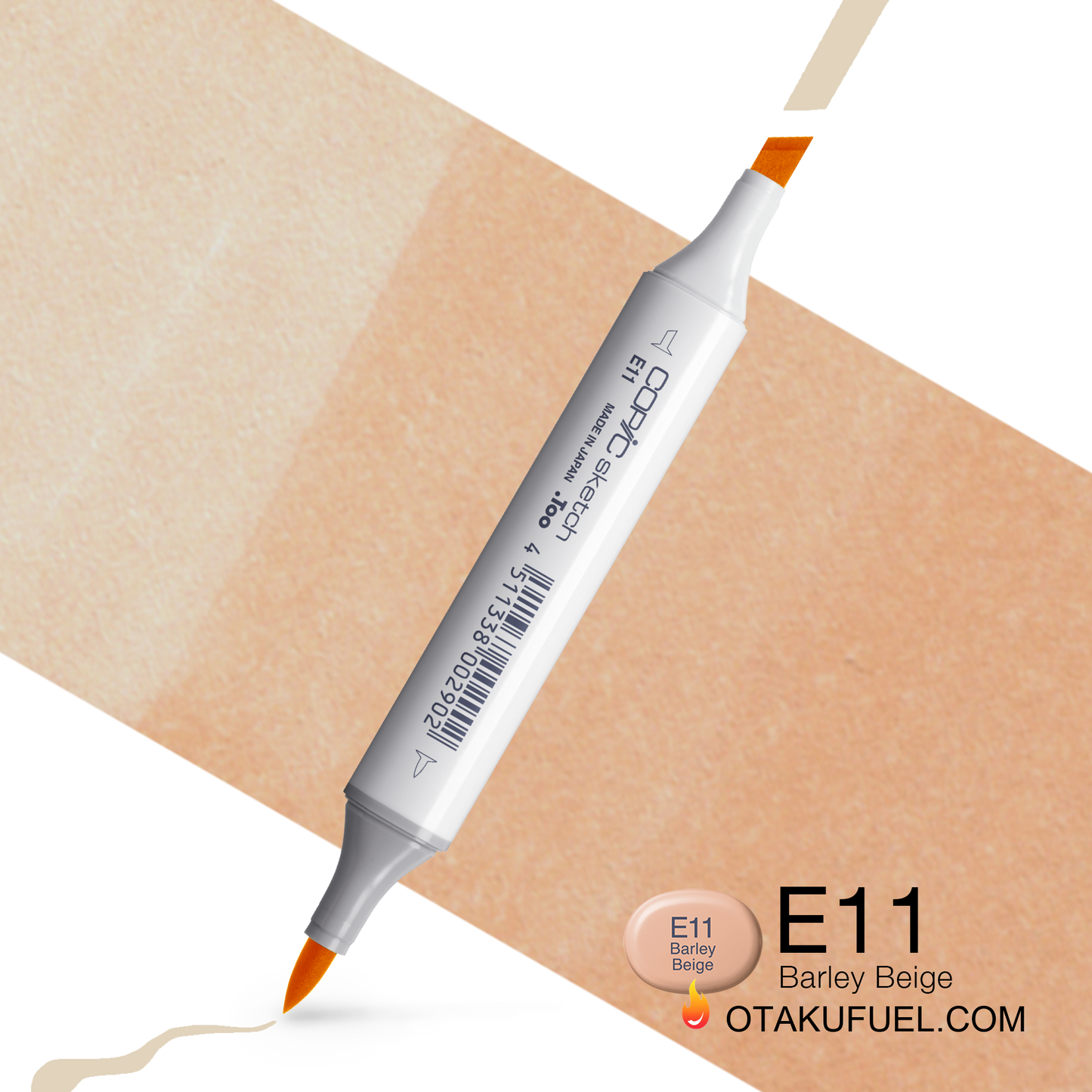 Copic Sketch E11 Barley Beige Marker <inline style="float: right; margin-right: 10px; background-color: rgb(254, 231, 215);">&nbsp;&nbsp;&nbsp;&nbsp;&nbsp;&nbsp; </inline>