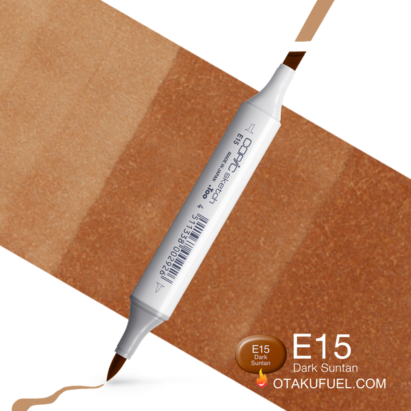 Copic Sketch E15 Dark Suntan Marker <inline style="float: right; margin-right: 10px; background-color: rgb(240, 181, 134);">&nbsp;&nbsp;&nbsp;&nbsp;&nbsp;&nbsp; </inline>