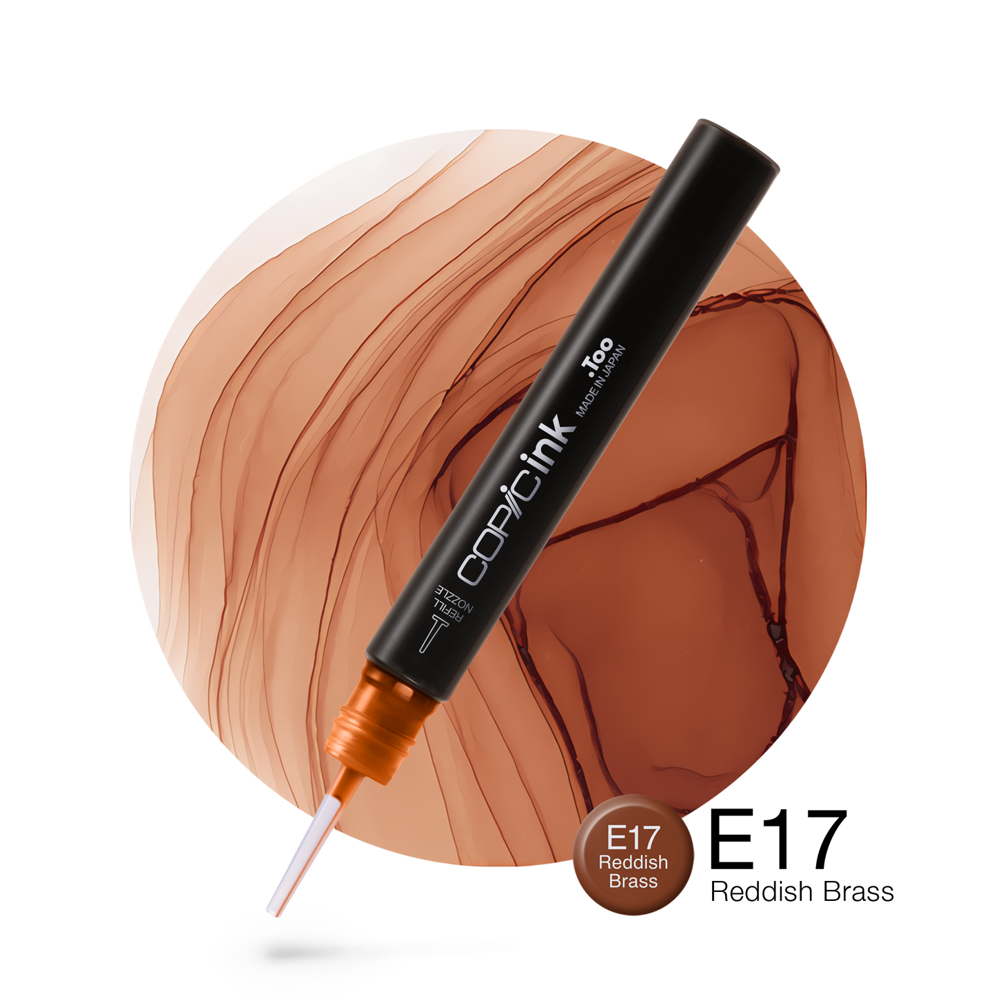 Copic Ink Refill E17 Reddish Brass <inline style="float: right; margin-right: 10px; background-color: rgb(167, 92, 85);">&nbsp;&nbsp;&nbsp;&nbsp;&nbsp;&nbsp; </inline>