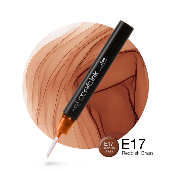 Copic Ink Refill E17 Reddish Brass <inline style="float: right; margin-right: 10px; background-color: rgb(167, 92, 85);">&nbsp;&nbsp;&nbsp;&nbsp;&nbsp;&nbsp; </inline>