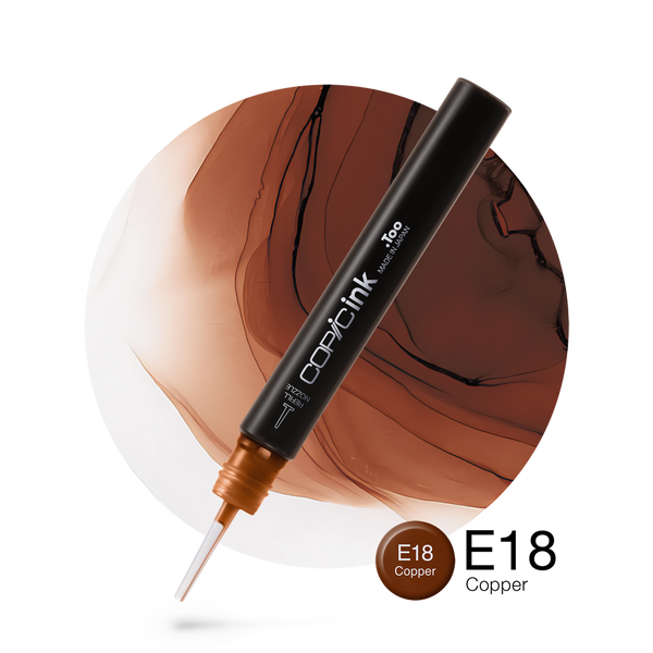 Copic Ink Refill E18 Copper <inline style="float: right; margin-right: 10px; background-color: rgb(120, 78, 73);">&nbsp;&nbsp;&nbsp;&nbsp;&nbsp;&nbsp; </inline>