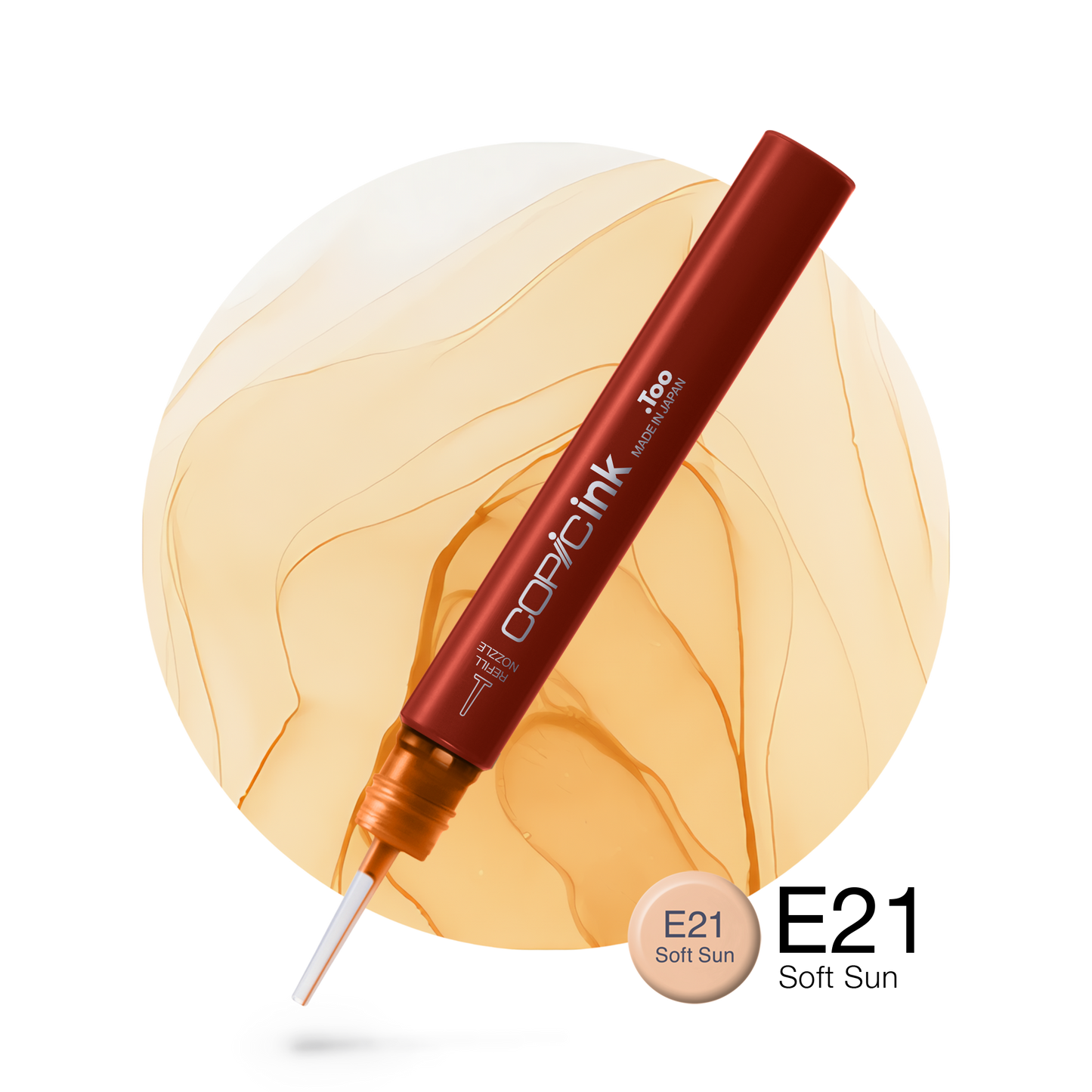 Copic Ink Refill E21 Soft Sun <inline style="float: right; margin-right: 10px; background-color: rgb(253, 225, 201);">&nbsp;&nbsp;&nbsp;&nbsp;&nbsp;&nbsp; </inline>