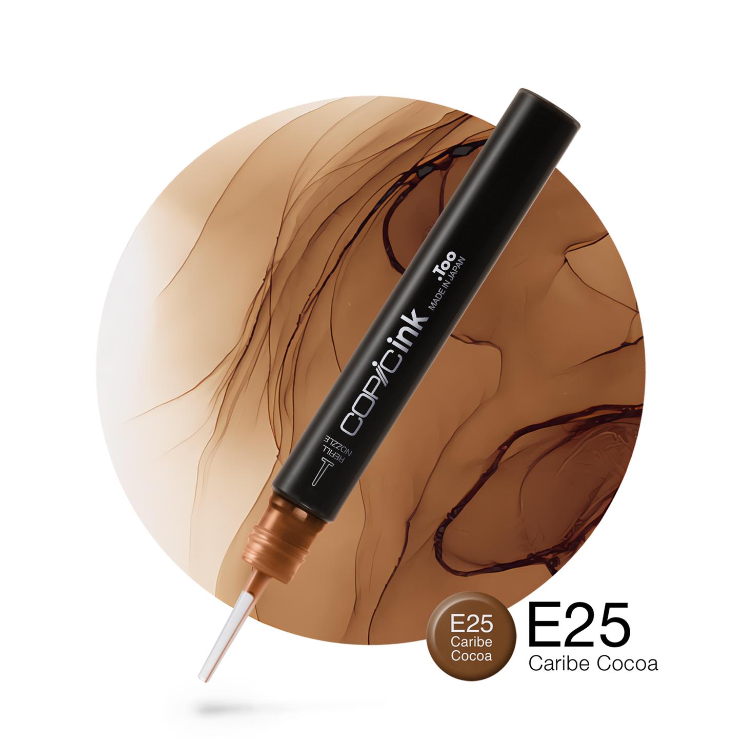 Copic Ink Refill E25 Caribe Cocoa <inline style="float: right; margin-right: 10px; background-color: rgb(198, 156, 123);">&nbsp;&nbsp;&nbsp;&nbsp;&nbsp;&nbsp; </inline>
