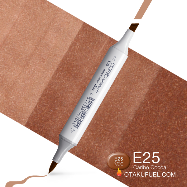 Copic Sketch E25 Caribe Cocoa Marker <inline style="float: right; margin-right: 10px; background-color: rgb(198, 156, 123);">&nbsp;&nbsp;&nbsp;&nbsp;&nbsp;&nbsp; </inline>