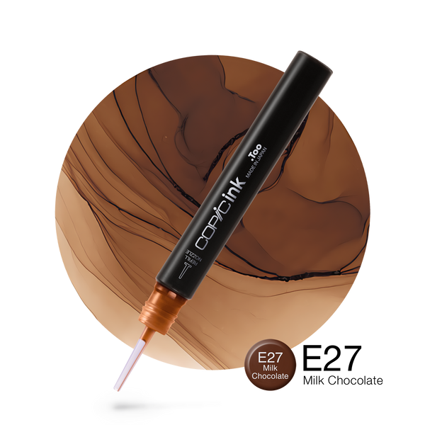 Copic Ink Refill E27 Milk Chocolate <inline style="float: right; margin-right: 10px; background-color: rgb(139, 111, 94);">&nbsp;&nbsp;&nbsp;&nbsp;&nbsp;&nbsp; </inline>