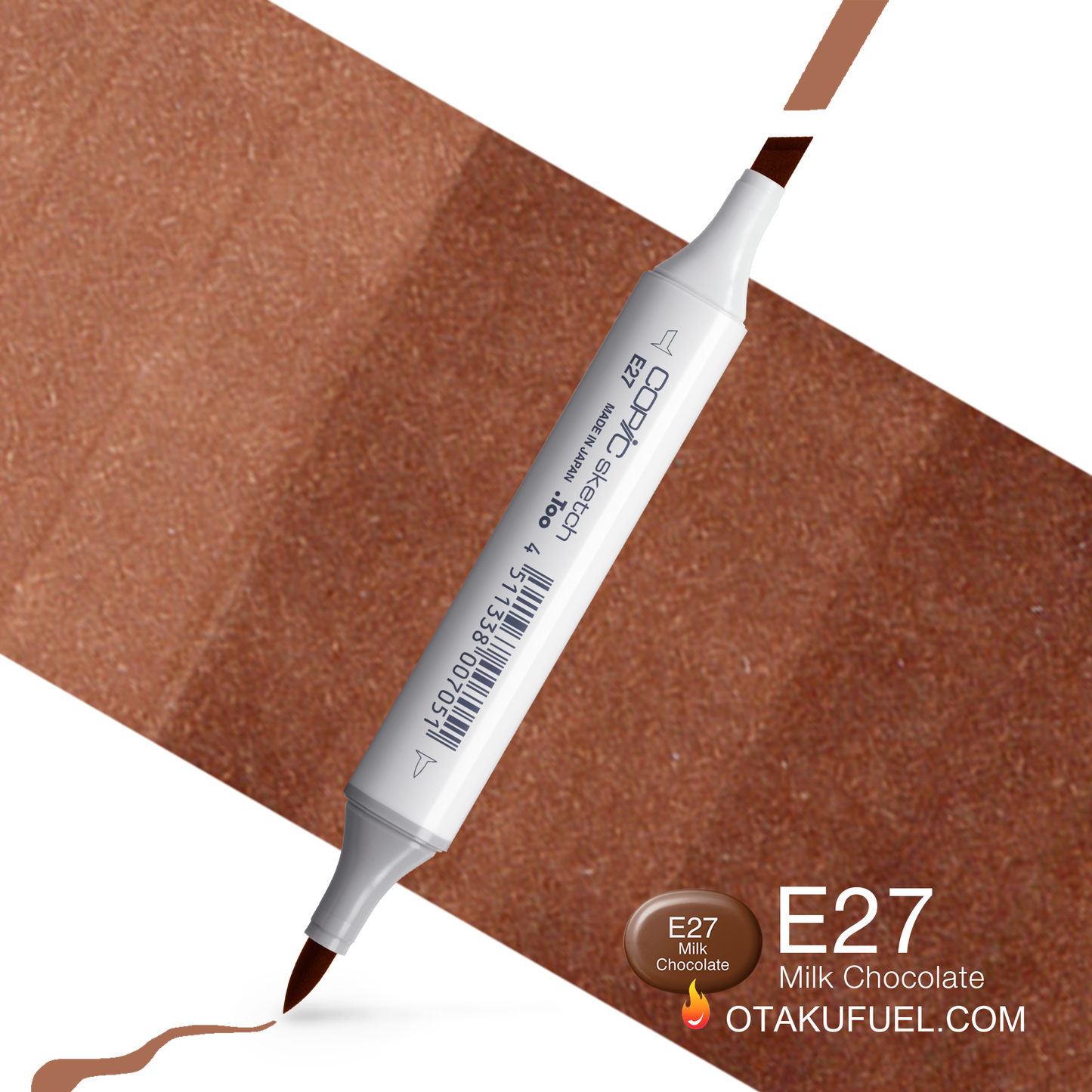 Copic Sketch E27 Milk Chocolate Marker <inline style="float: right; margin-right: 10px; background-color: rgb(139, 111, 94);">&nbsp;&nbsp;&nbsp;&nbsp;&nbsp;&nbsp; </inline>