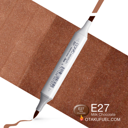 Copic Sketch E27 Milk Chocolate Marker <inline style="float: right; margin-right: 10px; background-color: rgb(139, 111, 94);">&nbsp;&nbsp;&nbsp;&nbsp;&nbsp;&nbsp; </inline>