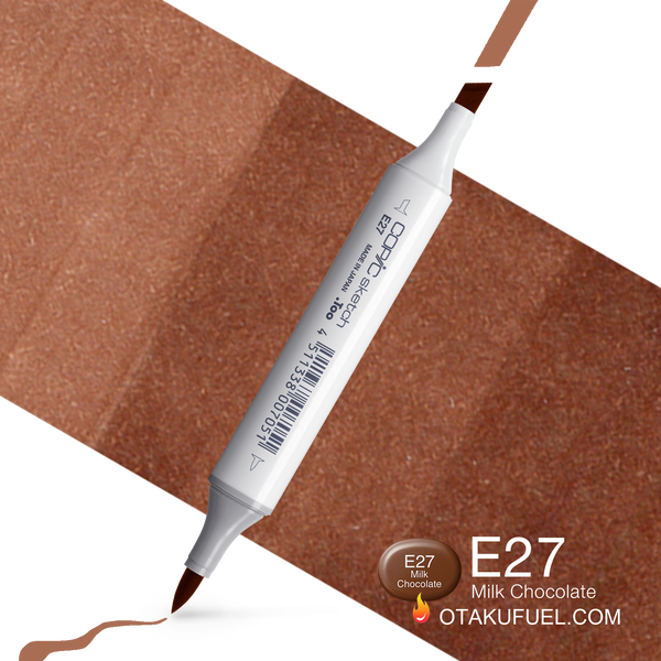 Copic Sketch E27 Milk Chocolate Marker <inline style="float: right; margin-right: 10px; background-color: rgb(139, 111, 94);">&nbsp;&nbsp;&nbsp;&nbsp;&nbsp;&nbsp; </inline>