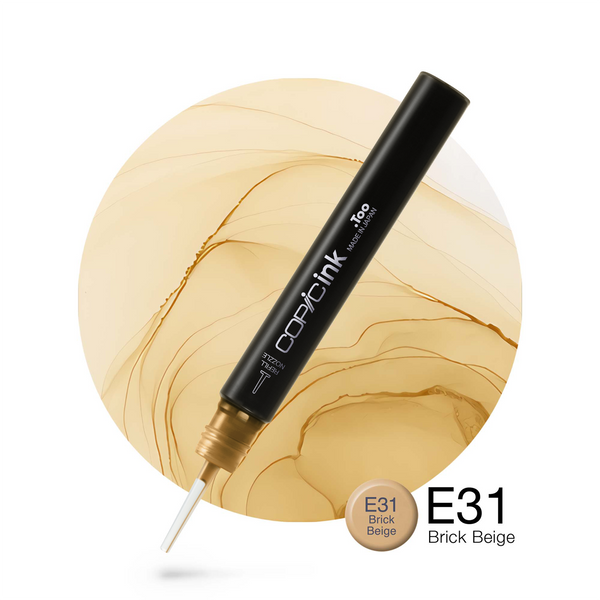 Copic Ink Refill E31 Brick Beige <inline style="float: right; margin-right: 10px; background-color: rgb(243, 227, 204);">&nbsp;&nbsp;&nbsp;&nbsp;&nbsp;&nbsp; </inline>