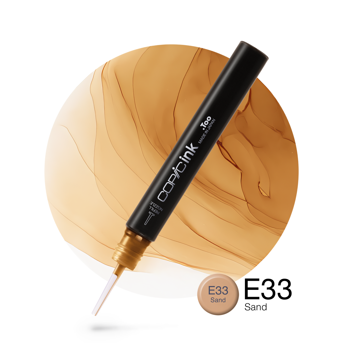 Copic Ink Refill E33 Sand <inline style="float: right; margin-right: 10px; background-color: rgb(242, 207, 175);">&nbsp;&nbsp;&nbsp;&nbsp;&nbsp;&nbsp; </inline>