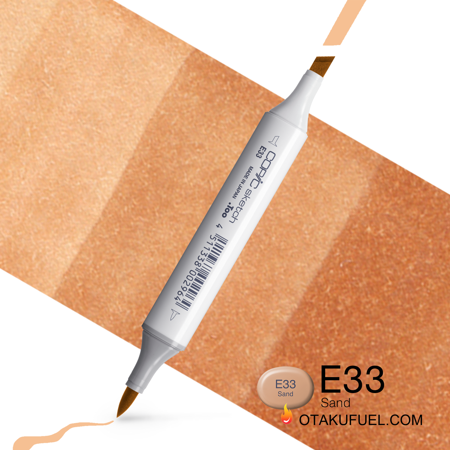 Copic Sketch E33 Sand Marker <inline style="float: right; margin-right: 10px; background-color: rgb(242, 207, 175);">&nbsp;&nbsp;&nbsp;&nbsp;&nbsp;&nbsp; </inline>