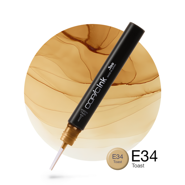 Copic Ink Refill E34 Toast <inline style="float: right; margin-right: 10px; background-color: rgb(232, 197, 157);">&nbsp;&nbsp;&nbsp;&nbsp;&nbsp;&nbsp; </inline>