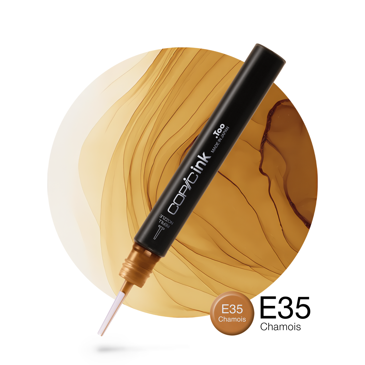 Copic Ink Refill E35 Chamois <inline style="float: right; margin-right: 10px; background-color: rgb(228, 195, 162);">&nbsp;&nbsp;&nbsp;&nbsp;&nbsp;&nbsp; </inline>