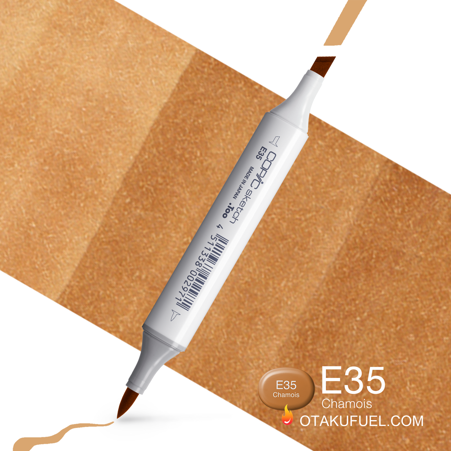 Copic Sketch E35 Chamois Marker <inline style="float: right; margin-right: 10px; background-color: rgb(228, 195, 162);">&nbsp;&nbsp;&nbsp;&nbsp;&nbsp;&nbsp; </inline>