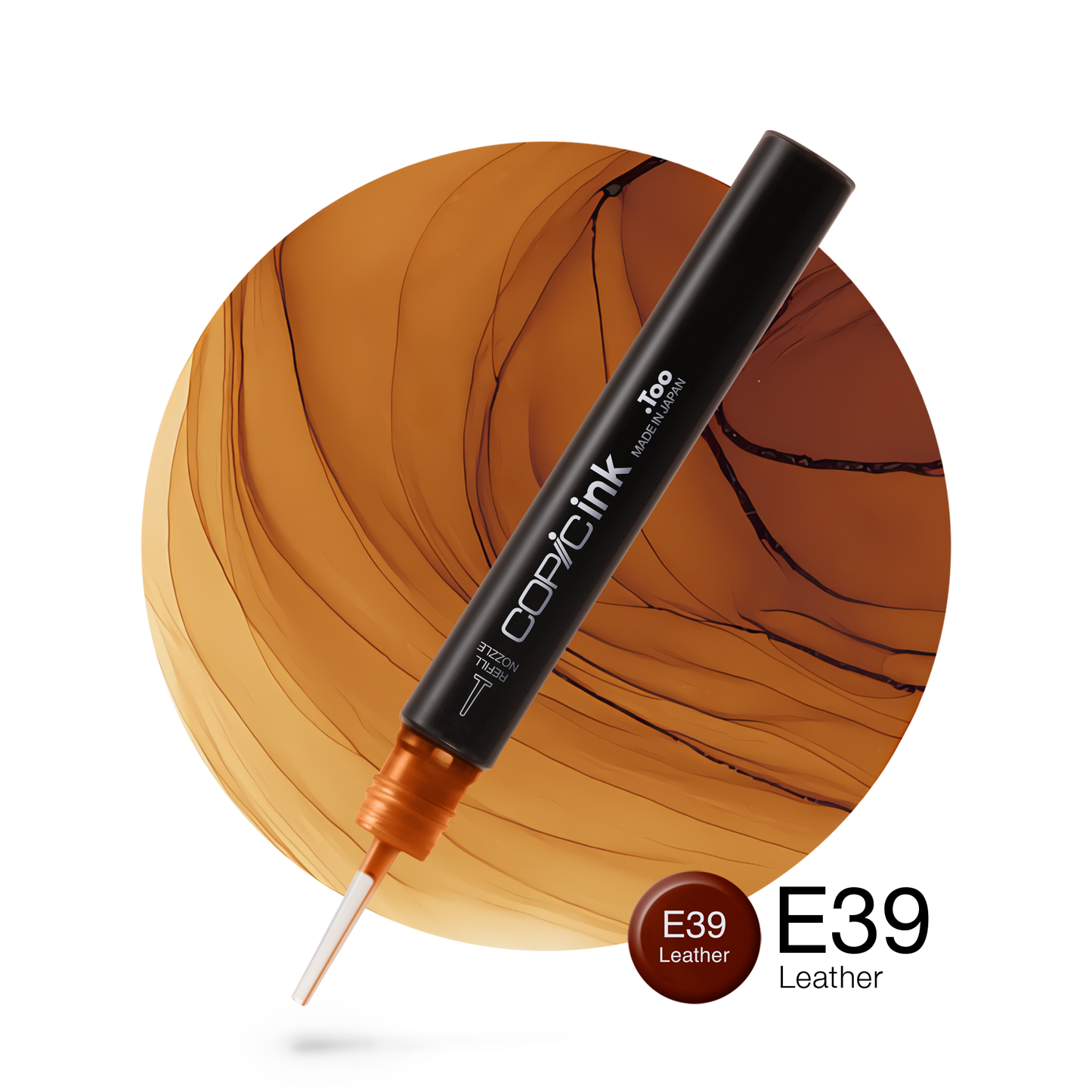 Copic Ink Refill E39 Leather <inline style="float: right; margin-right: 10px; background-color: rgb(182, 110, 67);">&nbsp;&nbsp;&nbsp;&nbsp;&nbsp;&nbsp; </inline>