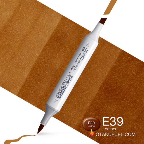 Copic Sketch E39 Leather Marker <inline style="float: right; margin-right: 10px; background-color: rgb(182, 110, 67);">&nbsp;&nbsp;&nbsp;&nbsp;&nbsp;&nbsp; </inline>
