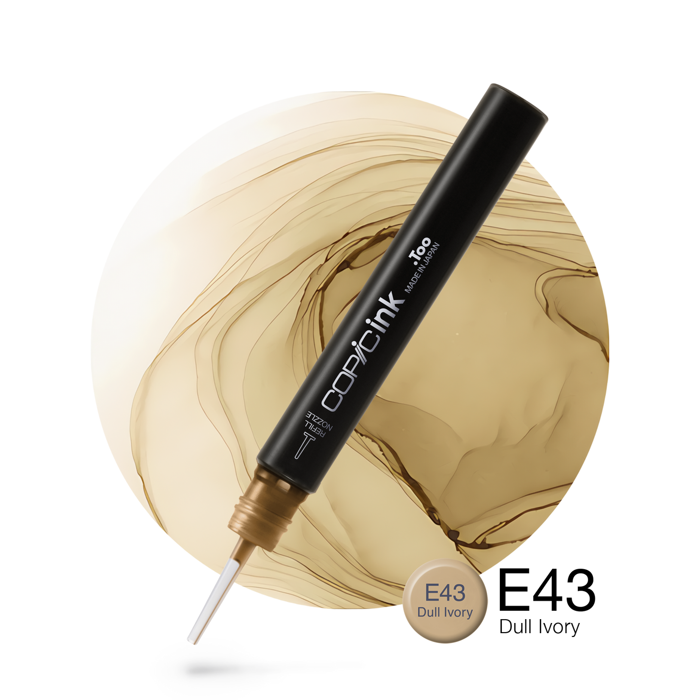 Copic Ink Refill E43 Dull Ivory <inline style="float: right; margin-right: 10px; background-color: rgb(234, 219, 188);">&nbsp;&nbsp;&nbsp;&nbsp;&nbsp;&nbsp; </inline>