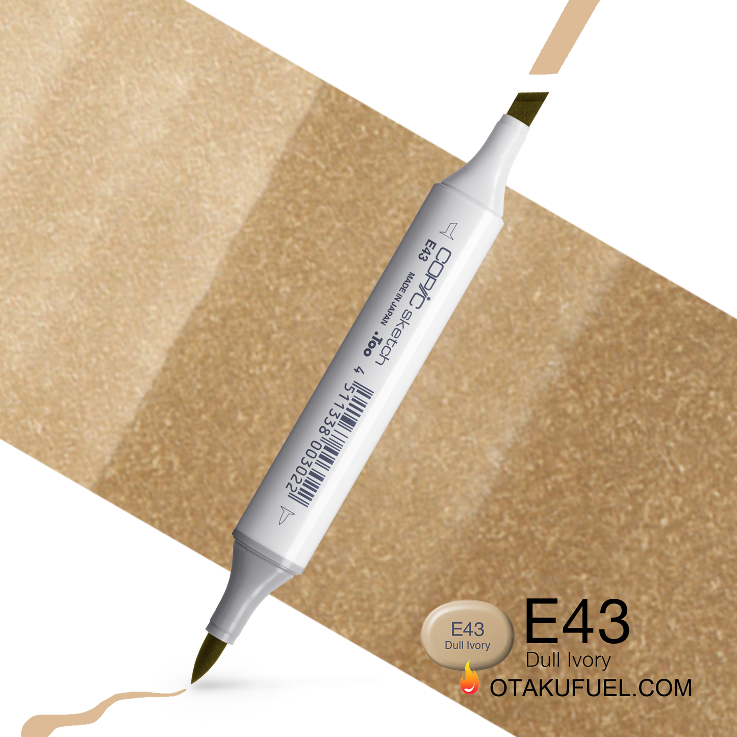 Copic Sketch E43 Dull Ivory Marker <inline style="float: right; margin-right: 10px; background-color: rgb(234, 219, 188);">&nbsp;&nbsp;&nbsp;&nbsp;&nbsp;&nbsp; </inline>