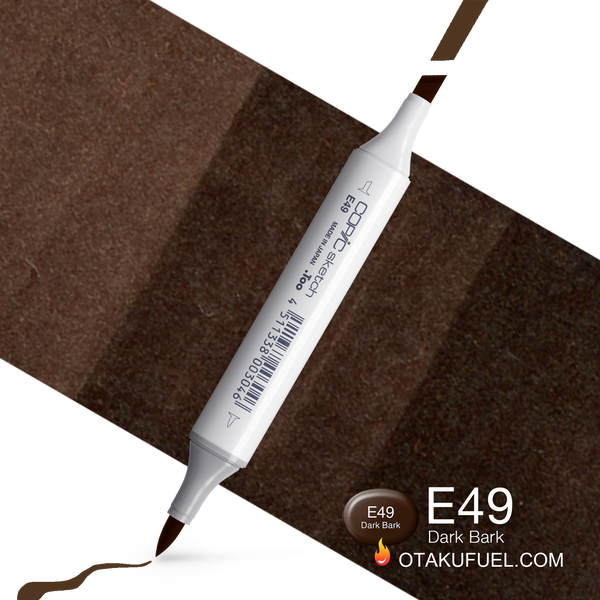 Copic Sketch E49 Dark Bark Marker <inline style="float: right; margin-right: 10px; background-color: rgb(100, 77, 61);">&nbsp;&nbsp;&nbsp;&nbsp;&nbsp;&nbsp; </inline>