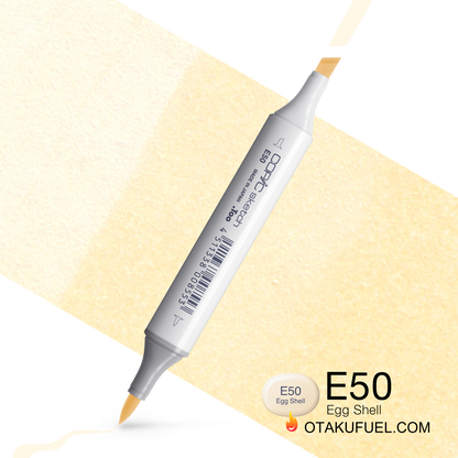 Copic Sketch E50 Egg Shell Marker <inline style="float: right; margin-right: 10px; background-color: rgb(244, 235, 238);">&nbsp;&nbsp;&nbsp;&nbsp;&nbsp;&nbsp; </inline>