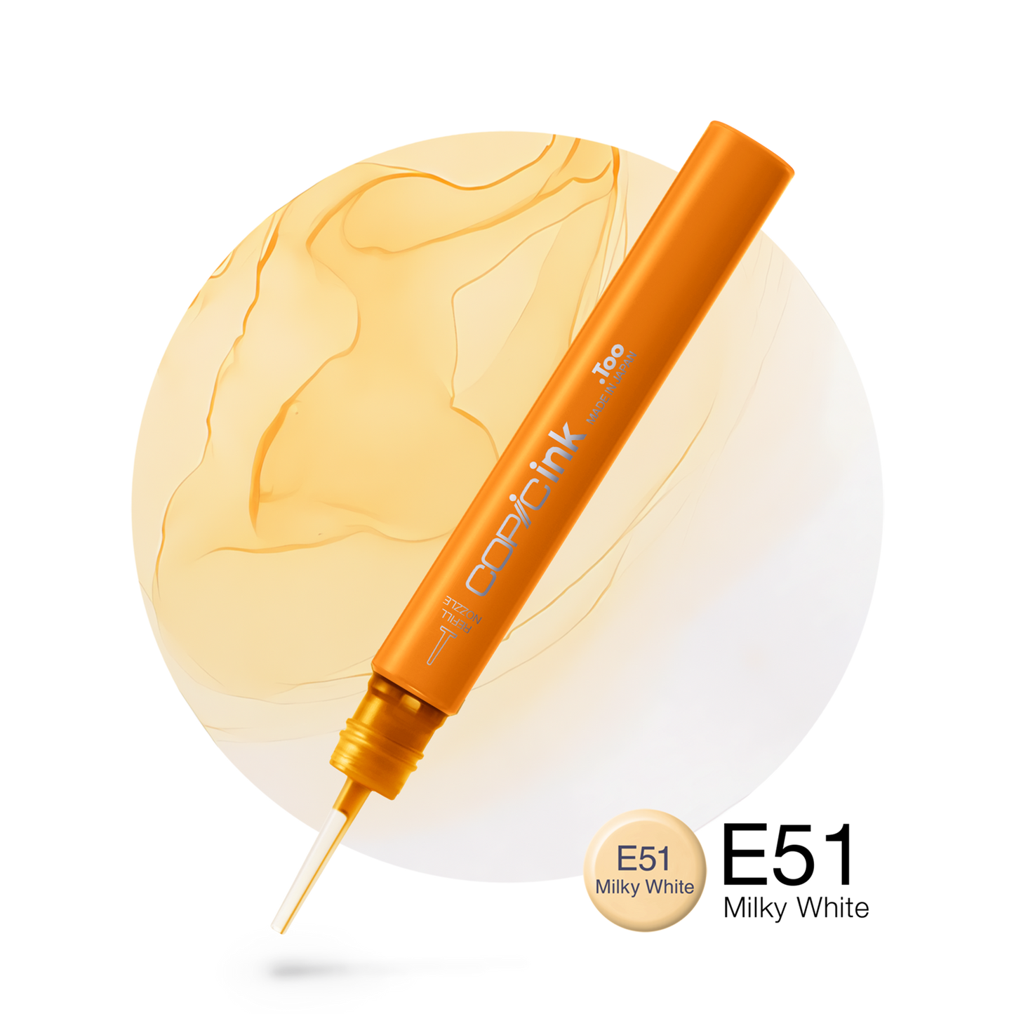 Copic Ink Refill E51 Milky White <inline style="float: right; margin-right: 10px; background-color: rgb(254, 233, 214);">&nbsp;&nbsp;&nbsp;&nbsp;&nbsp;&nbsp; </inline>