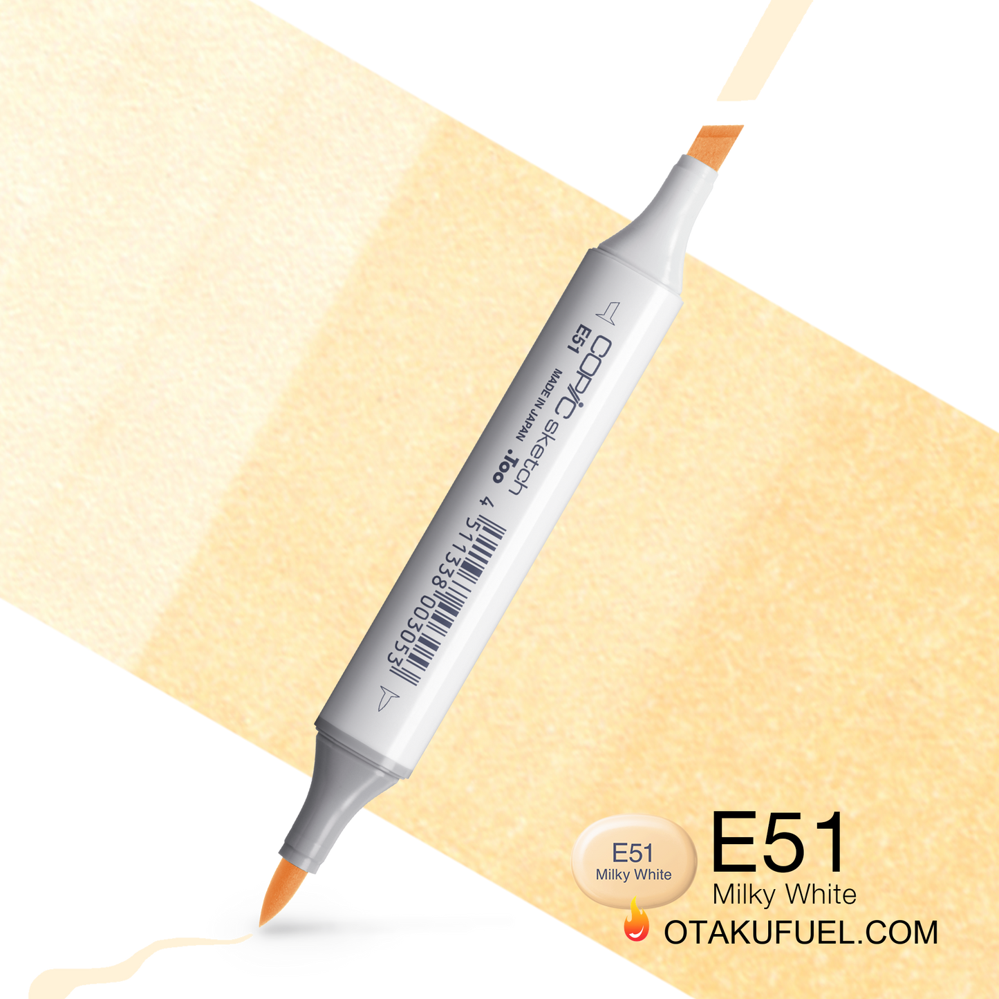 Copic Sketch E51 Milky White Marker <inline style="float: right; margin-right: 10px; background-color: rgb(254, 233, 214);">&nbsp;&nbsp;&nbsp;&nbsp;&nbsp;&nbsp; </inline>