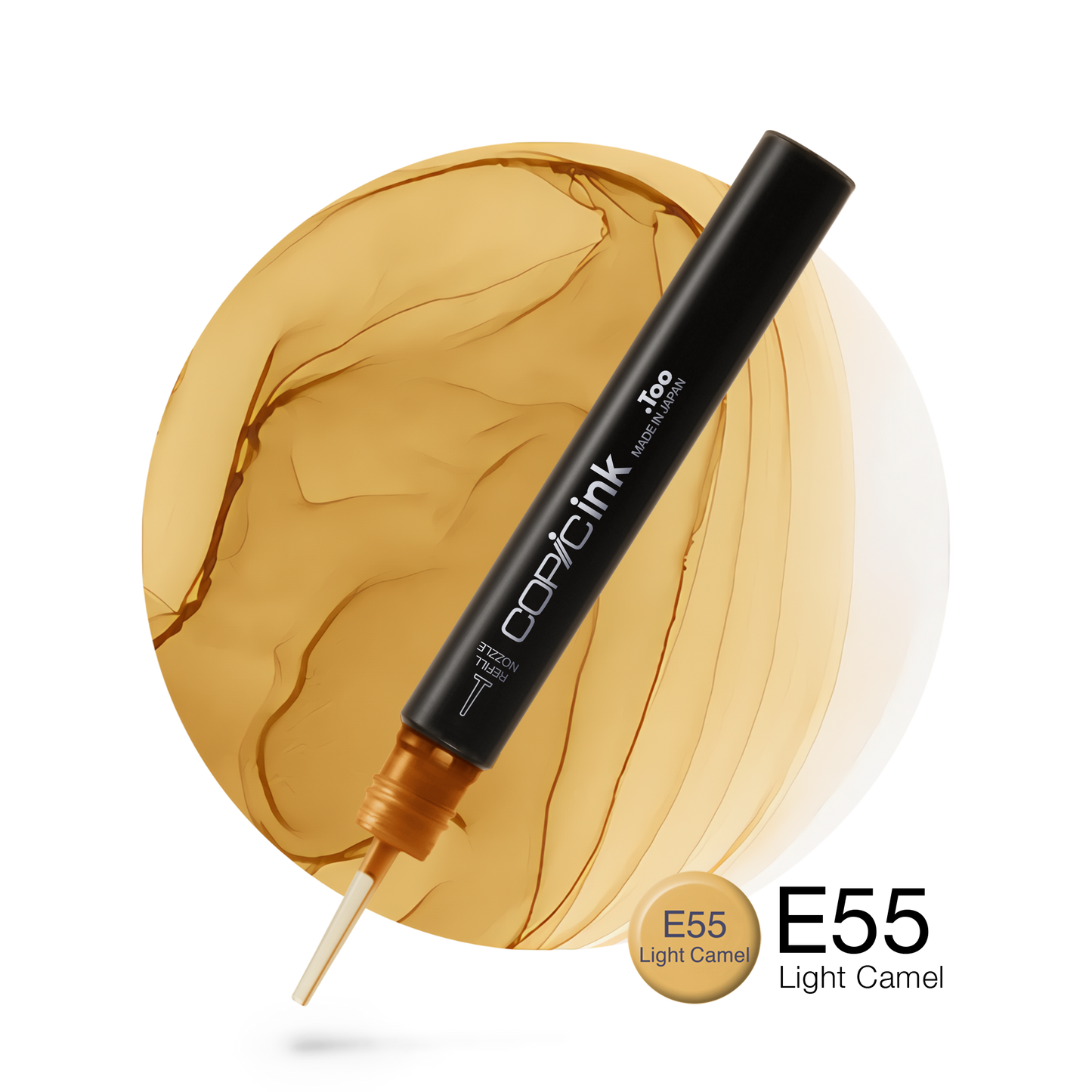 Copic Ink Refill E55 Light Camel <inline style="float: right; margin-right: 10px; background-color: rgb(234, 213, 174);">&nbsp;&nbsp;&nbsp;&nbsp;&nbsp;&nbsp; </inline>